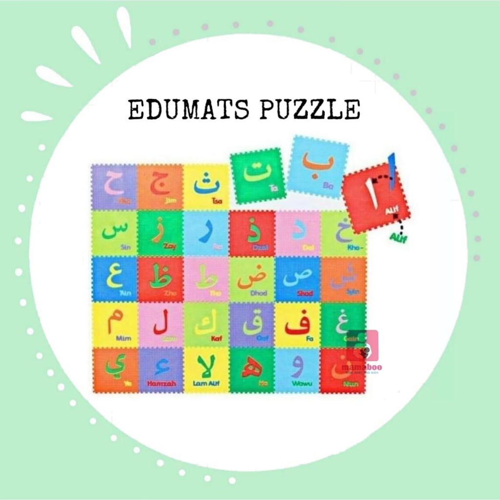 Evamats Puzzle Huruf Hijaiyah isi 26pcs