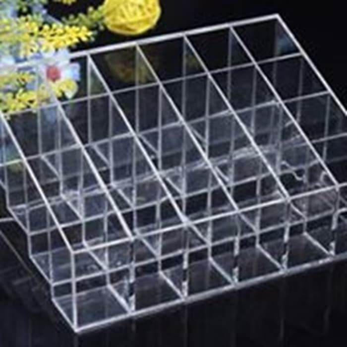 TEMPAT LIPSTIK KOSMETIK 24 GRID Acrylic Lipstick Organizer