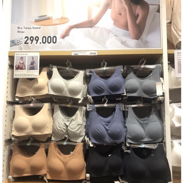 Uniqlo bra tanpa kawat