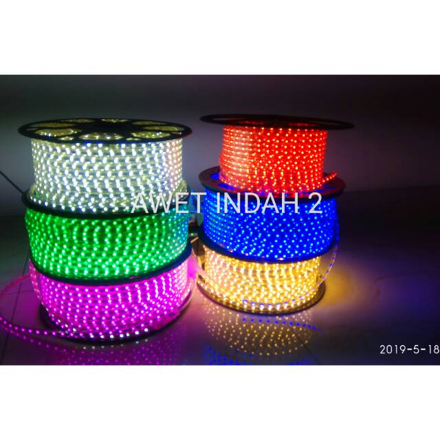 Jual Lampu Led Strip 220v Harga Satu Rol Panjang 100m Indonesia