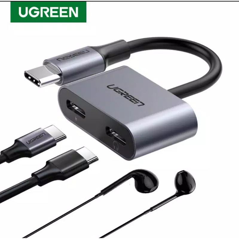 Ugreen Usb C to Audio and Charge Ugreen Konverter Usb C to Dual Type C