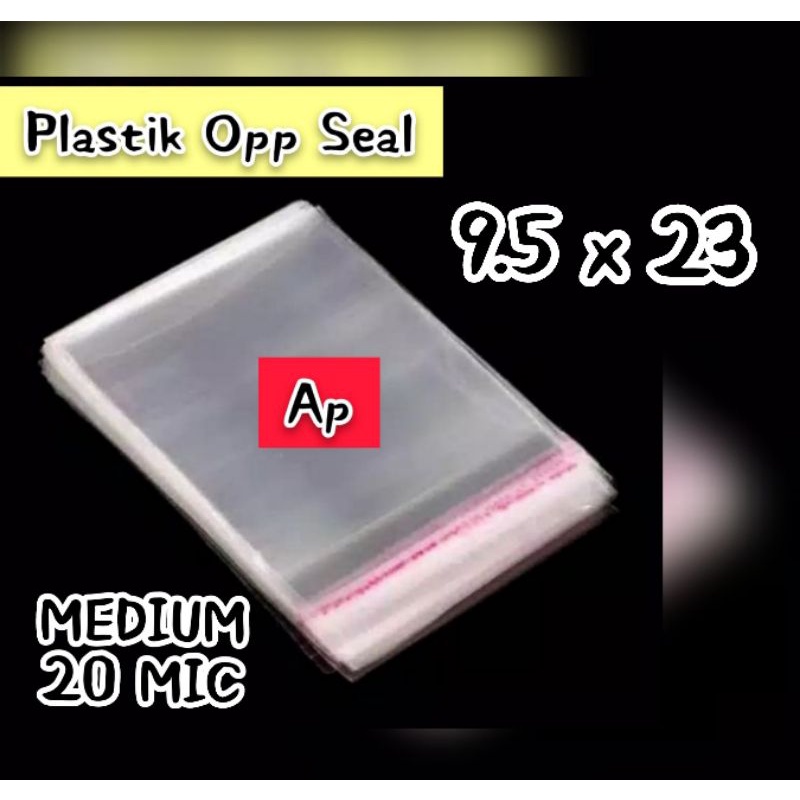 

Plastik OPP seal atas uk 9.5 x 23 cm ( 20 micron ).