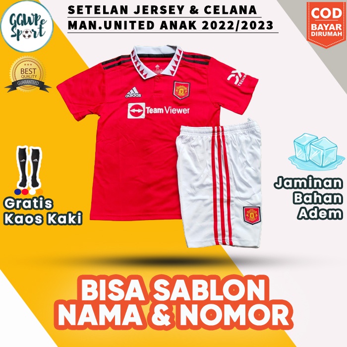 BAJU BOLA ANAK MU TERBARU 2023 2024 SETELAN JERSEY ANAK KUALITAS TERBAIK