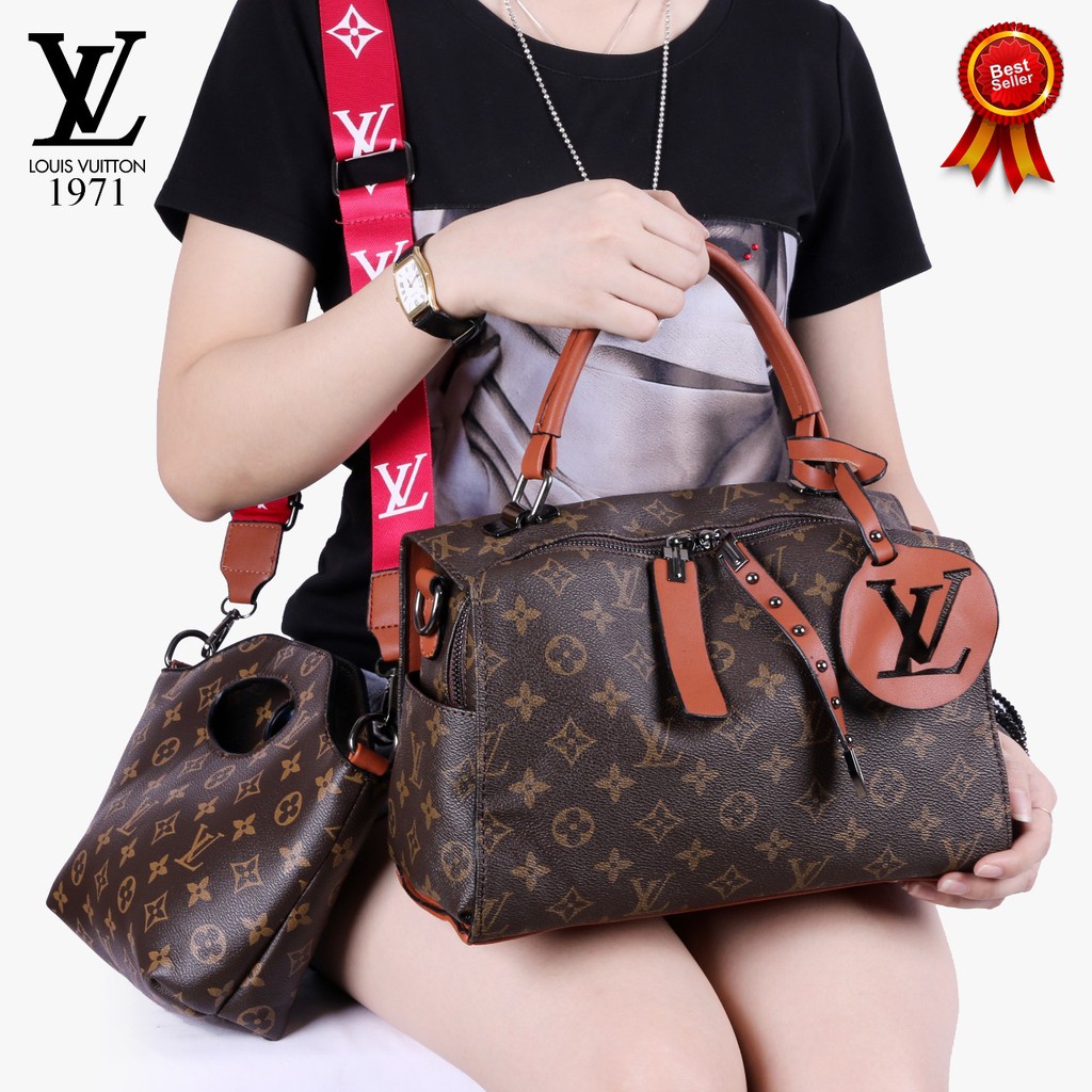 LV Sheeren Greatest Style 2in1 Monogram PA 1971 TAS SELEMPANG WANITA TERBARU MURAH IMPORT