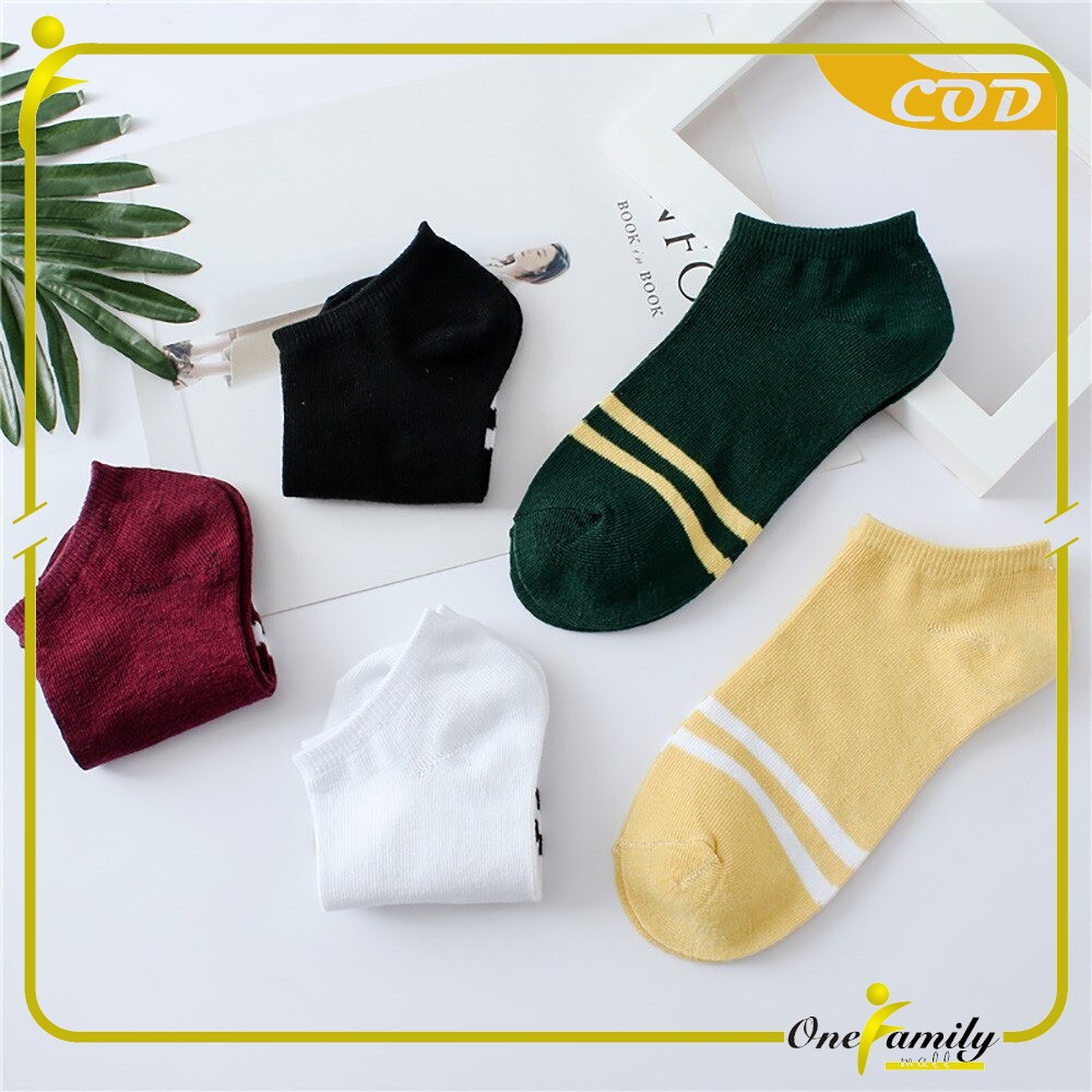ONE - P51-P54 Kaos Kaki Pendek Dewasa / Kaos Kaki Semata Kaki / Kaos Kaki Ankle Motif / Short Socks-3