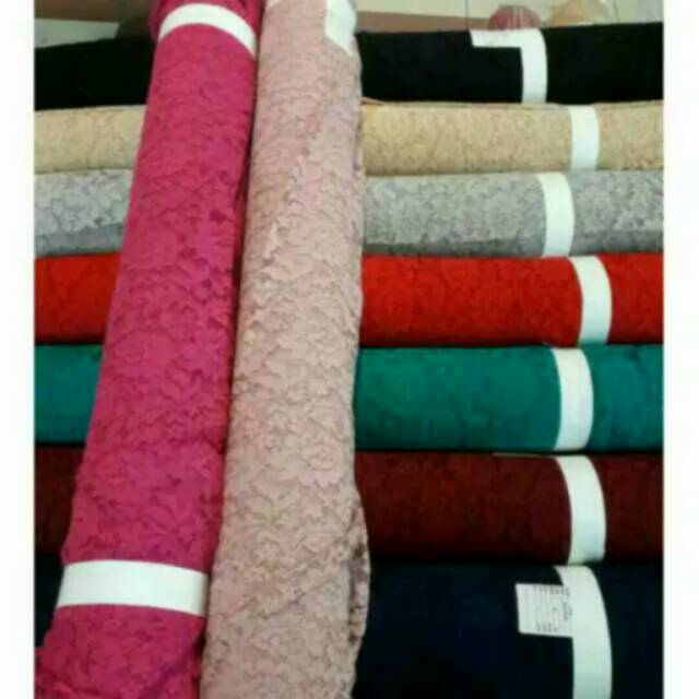 Brokat francis fatmawati meteran bahan kebaya