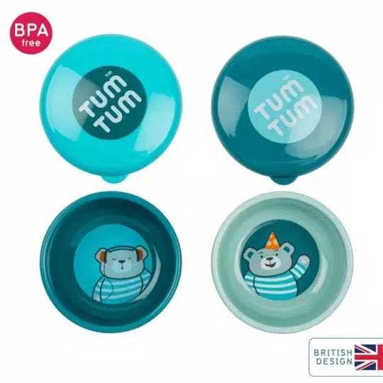 Tum Tum 2 X Non Slip Peepo Bowls - Mangkuk Makan Bayi