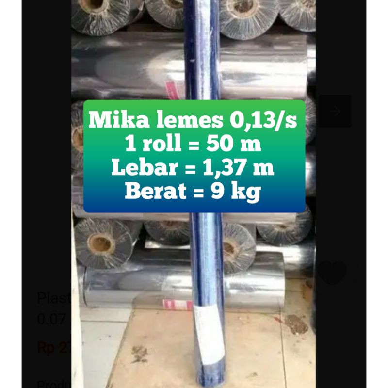 

Mika rol roll 0,13 0,13/s 0.13 isi 50m lemes lemas sampul buku meja pelindung covid