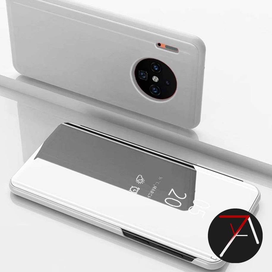 JVW Huawei Mate30 Mate 30 Pro 30Pro Flip Clear View Standing luxury Cover Smart Mirror Case Casing O