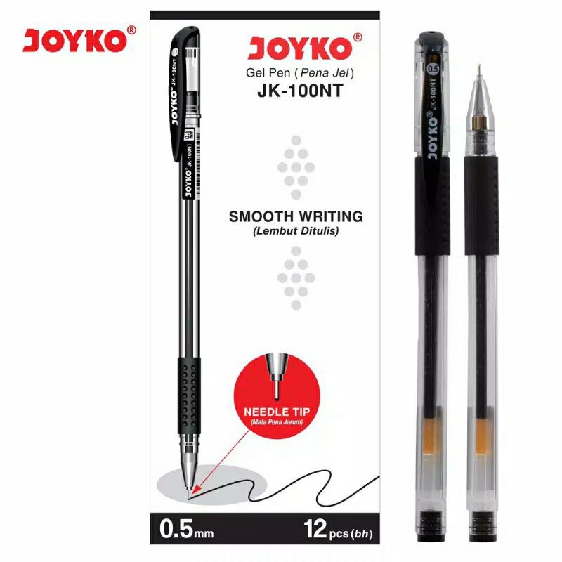 Pulpen Joyko Gel joyko JK100 dan JK100NT ( isi 12 pcs )