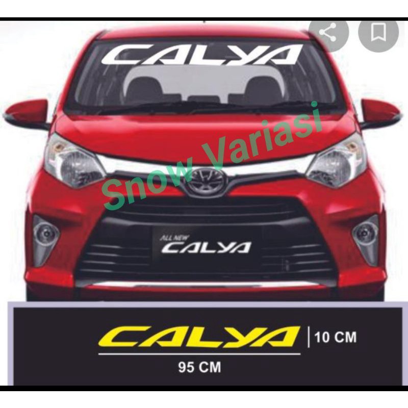 Stiker kaca depan mobil calya sticker kaca depan calya