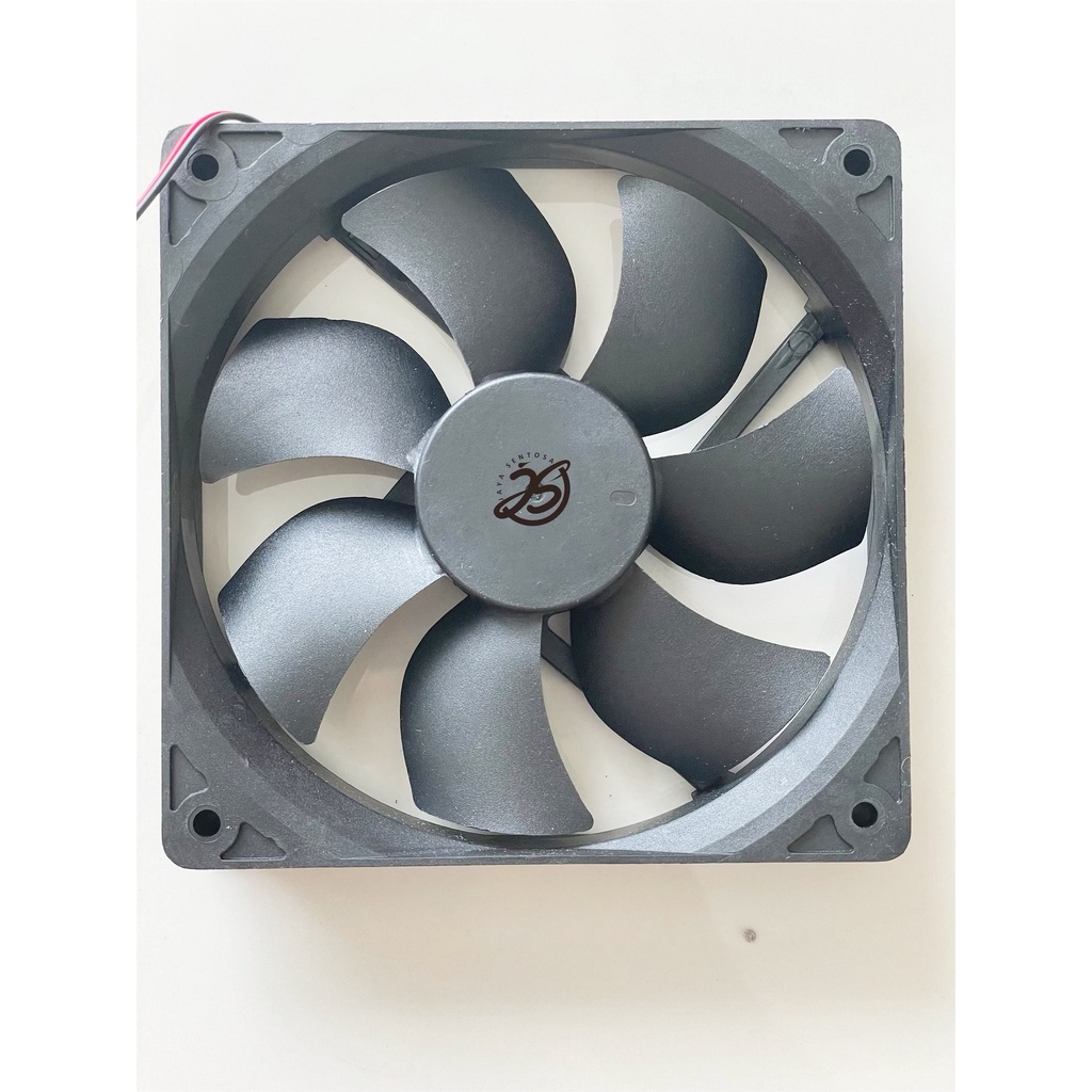 FAN DC 12V 12cm KIPAS DC 12x12cm BRUSHLESS FAN TEBAL COOLING EXHAUST 12cm KIPAS PENDINGIN 120mm 12 x 12cm 0.25A