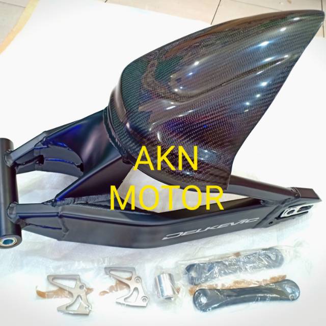 SWING ARM DELKEVIC B1 PLUS LIDAH ARM FULL CNC NINJA 250 FI 2103-2017 NINJA 250 KARBU