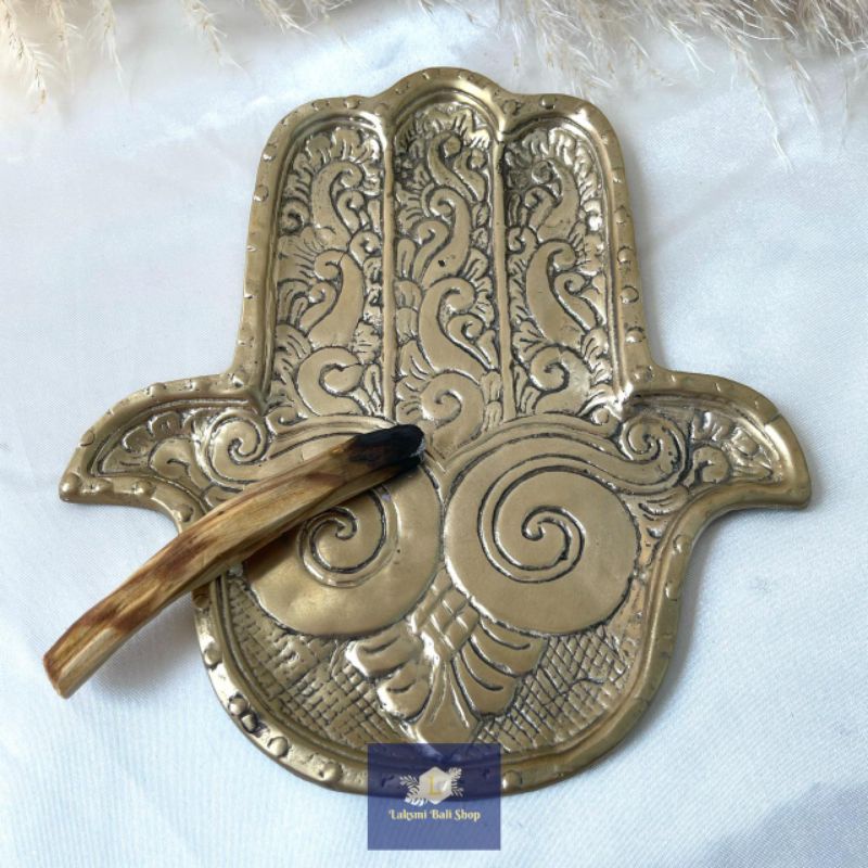 Tangan Hamsa | Fatimah Hand | Tangan Fatimah Bahan Kuningan tebal