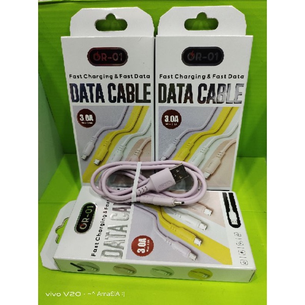 Kabel Data Fast Charging Dan Fast Data mikro USB QR-01 3.0 A