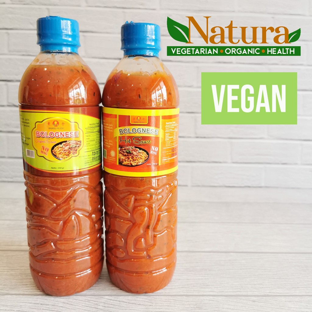 

Bambu Rejeki Bolognese Sauce Original / Hot 650gr Vegetarian Vegan