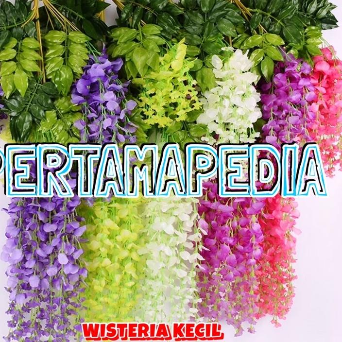 ★ LUSINAN Bunga Wisteria Biasa/ Wisteria Gantung/ Wisteria Hiasan/ Wisteria Artificial/ Wedding Deko