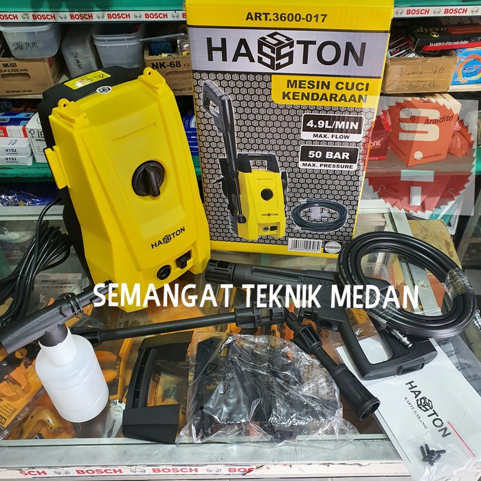 MESIN STEAM CUCI MOBIL MOTOR JET CLEANER AC 50 BAR HASSTON PROHEX