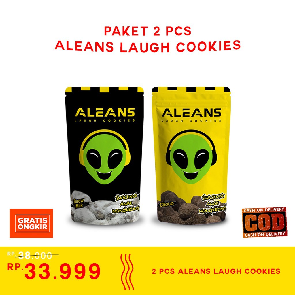 

Aleans Laugh Cookies Onde Ketawa Paket 2 Pcs