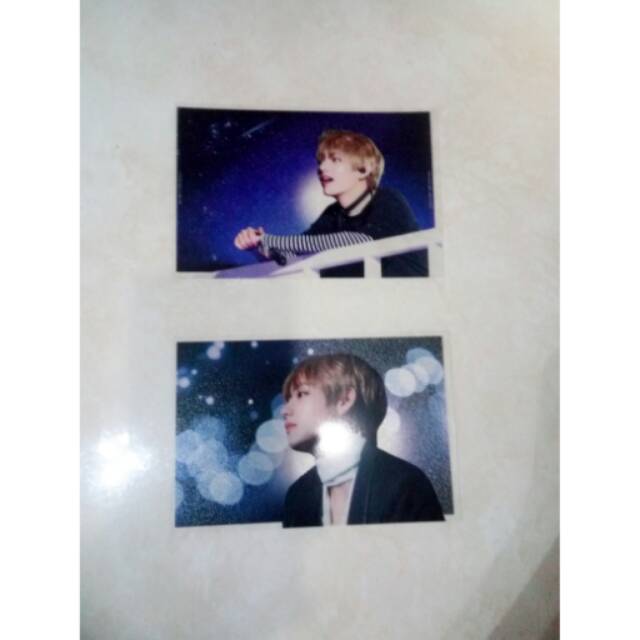 V BTS Transparan Photocard