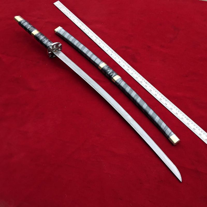 COSPLAY ANIME!!! Katana Sandaikitetsu samurai roroana zoro anime onepiece Full Varian warna