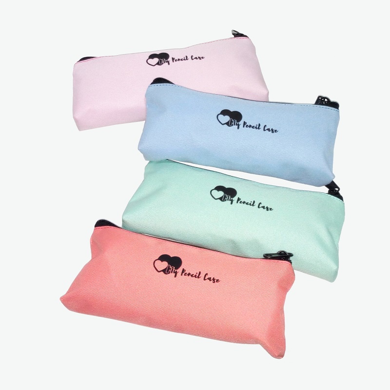 I Quit Tempat Pensil Sekolah Warna Warni / Pencil Case Polos Anak Cowok & Cewek Candy Bar