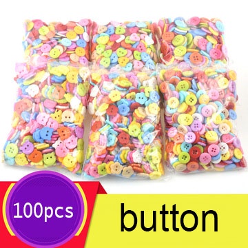 100 pcs 11mm 15mm 25mm tombol warna anak-anak buatan tangan diy tombol love bear button