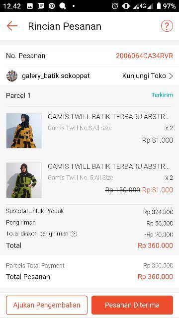 Gamis Twill Batik Terbaru Abstrak Malam