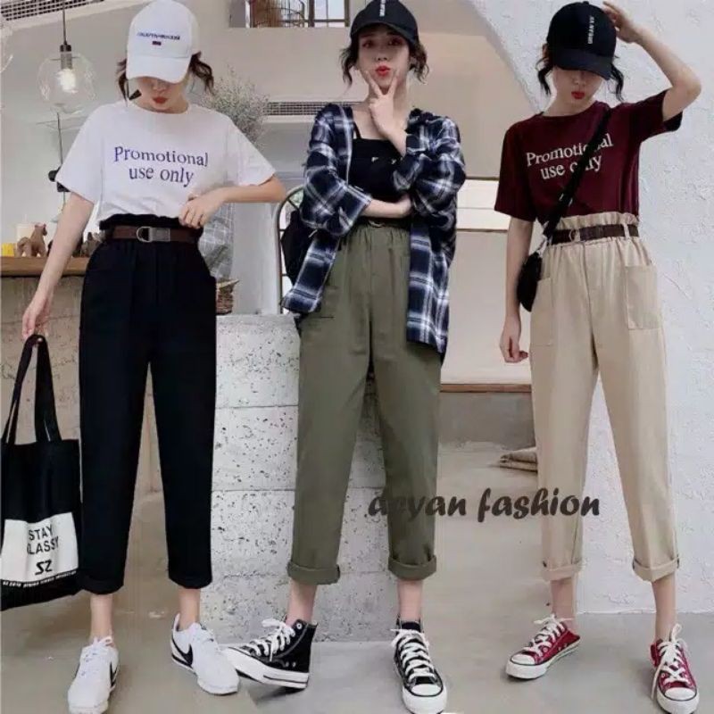 pocket pants drill // baggy saku pants  // tumblr kantong free belts
