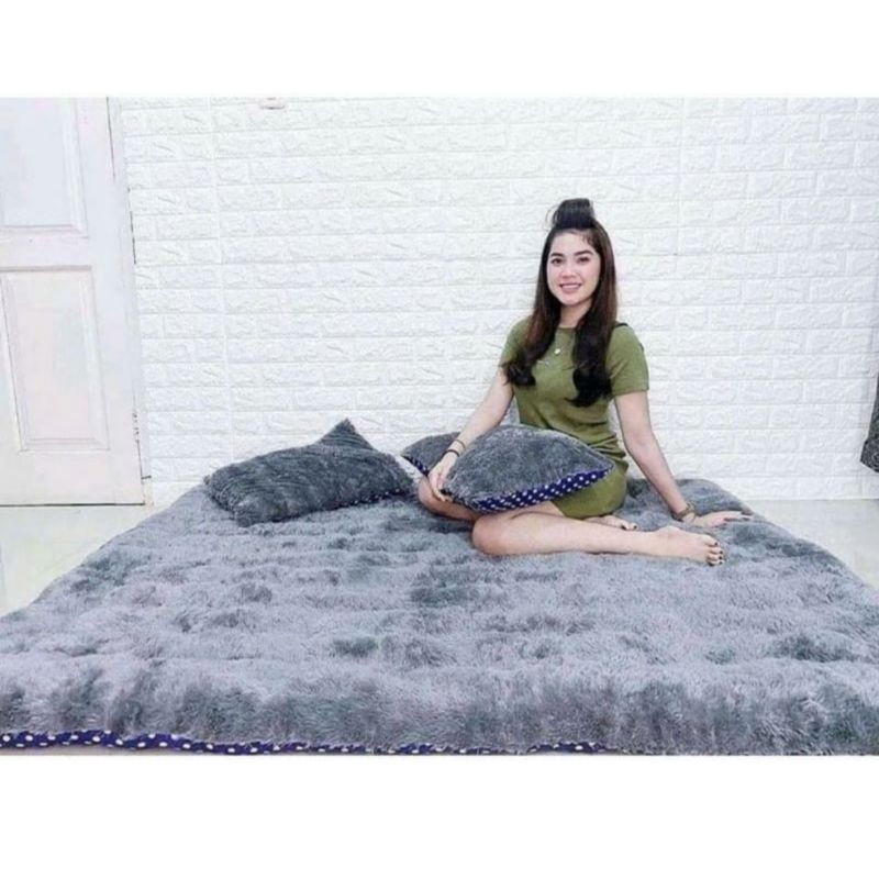 [ 2 bantal ] KASUR GENDER JUMBO / CIMOL / KASUR LANTAI WARNA / KASUR BULU / KASUR RASFUR