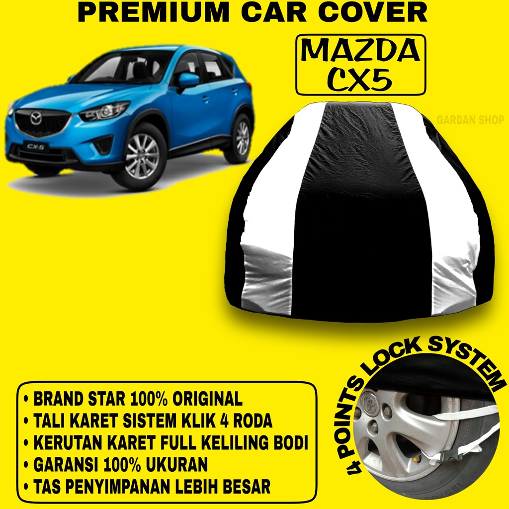 Body Cover MAZDA CX5 Sarung Strip SILVER Penutup Pelindung Bodi Mobil Mazda Cx5 PREMIUM Cover