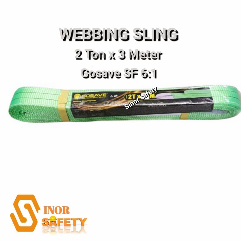 WEBBING SLING SAFETY 2 Ton x 3 Meter Tali Pengikat Pengangkat