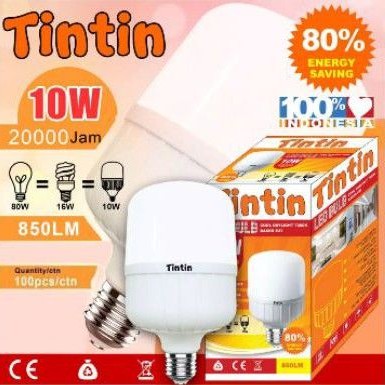 TINTIN LAMPU LED KAPSUL MURAH 10 WATT