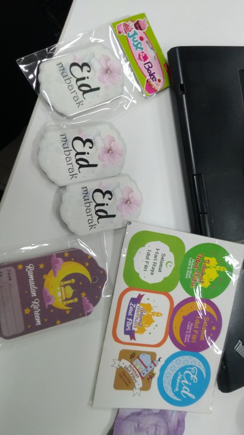 Sticker Bulat Toples Lebaran Idul Fitri