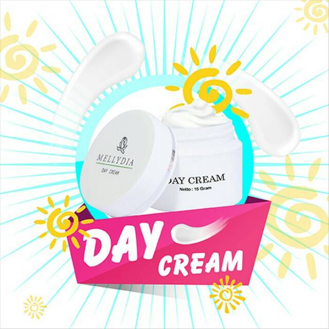 MELLYDIA DAY CREAM PEMUTIH PENCERAH WAJAH PENGHILANG JERAWAT AMAN BPOM