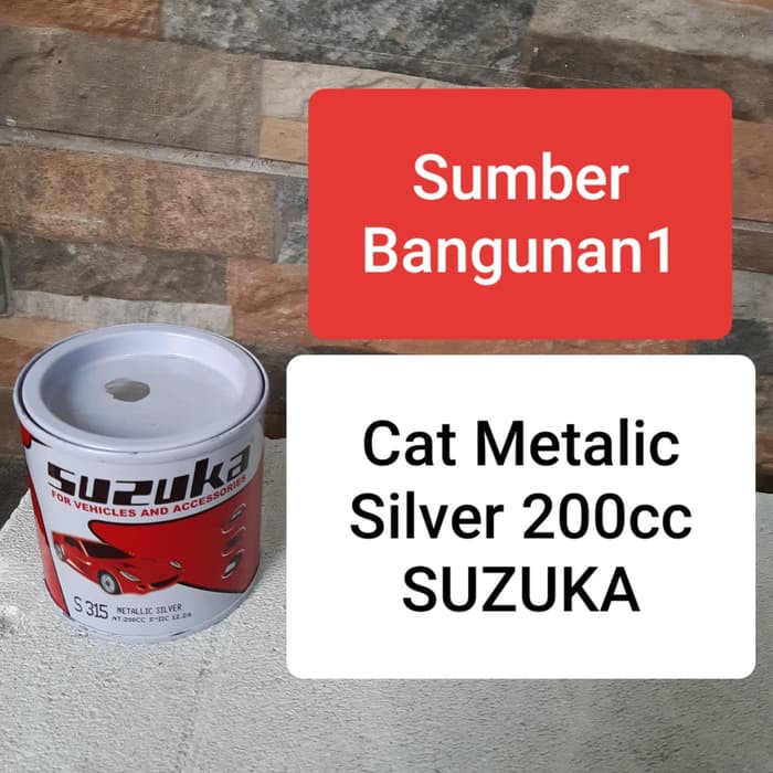  Cat  Duco silver metalic SUZUKA  cat  kayu besi  Shopee 