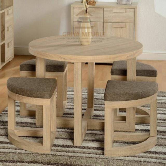 Meja Jati-Meja Teh-Meja Bulat