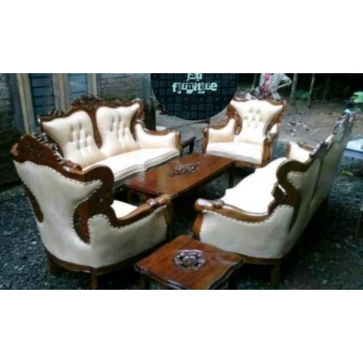 Kursi ganesha kerang sofa ganesha kerang kursi tamu ganesha jati mebel jepara