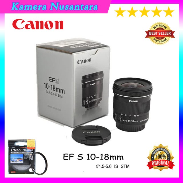 LENSA WIDE CANON EF-S 10-18MM IS STM / LENSA CANON 10-18 / 10-18MM F4.5-5.6 IS STM / CANON 10-18MM
