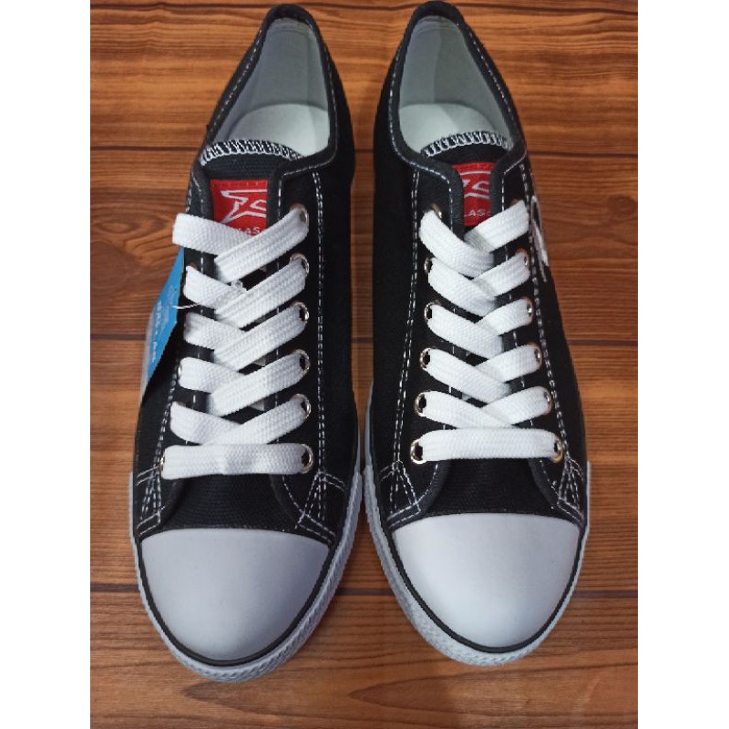 SEPATU DALLAS CAMPUS LOW CUT (LC) BLACK WHITE