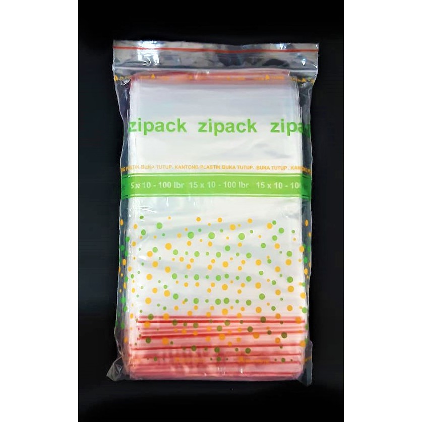 

PLASTIK ZIP BAG KLIP PREPET 15 CM X 10 CM SERBAGUNA BENING ISI 100 LBR