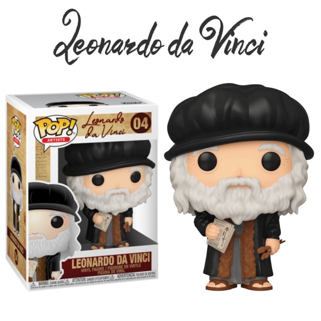 Original Funko POP! Artists Leonardo Da Vinci - Leonardo Da Vinci #04