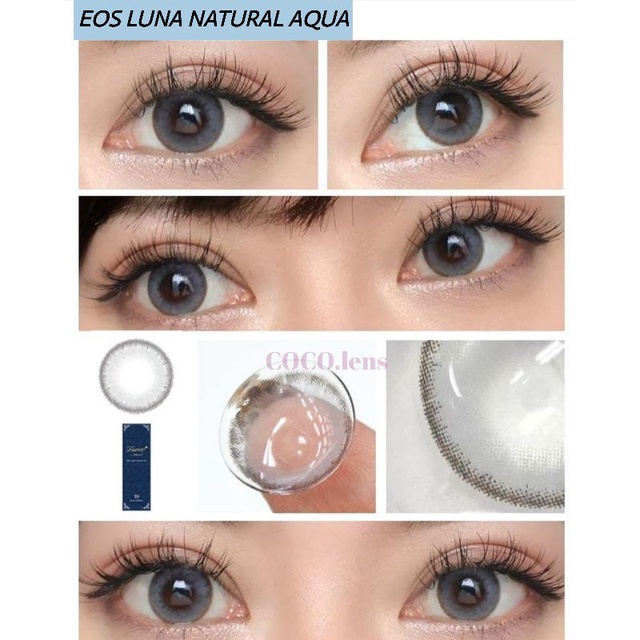 Original Softlens EOS Luna Natural Aqua Normal Minus (0.00 - 10.00)