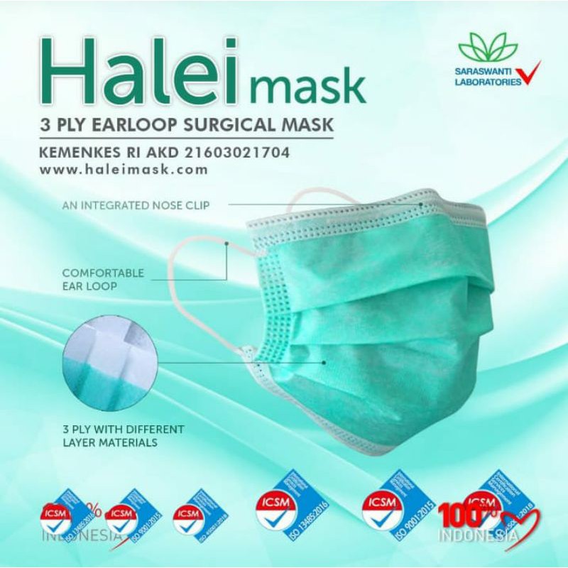 Masker Murah Halei 3Ply 95-99%