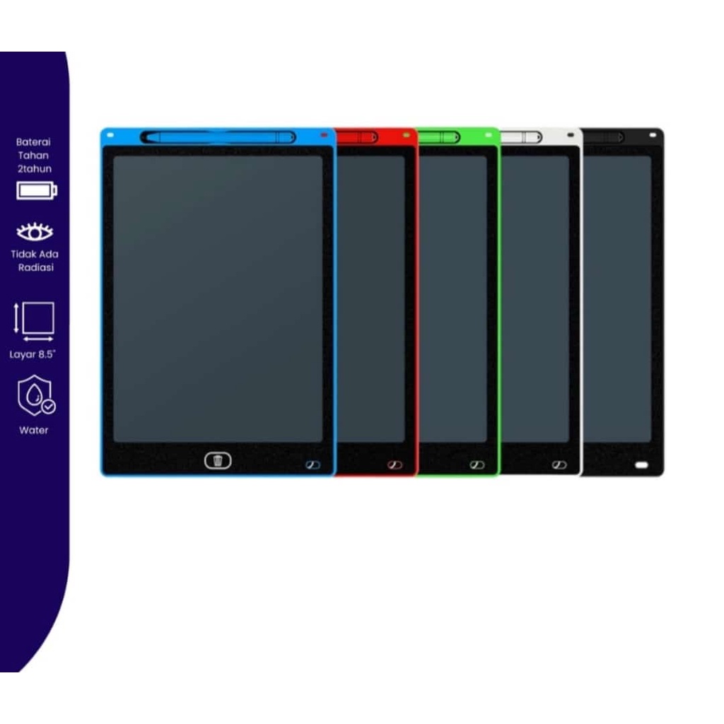 Papan Tulis Untuk Gambar Menghapus LCD 8.5 Inch LED Color With Stylus Pen Mainan Anak Edukasi Belajar Anak / Alat Tulis LCD 8.5&quot; Writing Tablet Board Pad Drawing Magic Book Tab Untuk Anak Dan Dewasa