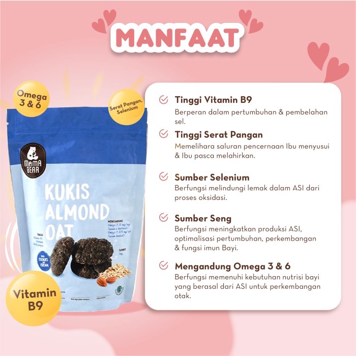 MAMABEAR KUKIS ALMOND OAT PELANCAR ASI BOOSTER