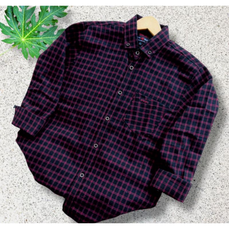 Kemeja Flanel Pria Distro Lengan Panjang Baju Atasan Wanita Kemeja Pria Kemeja-F13