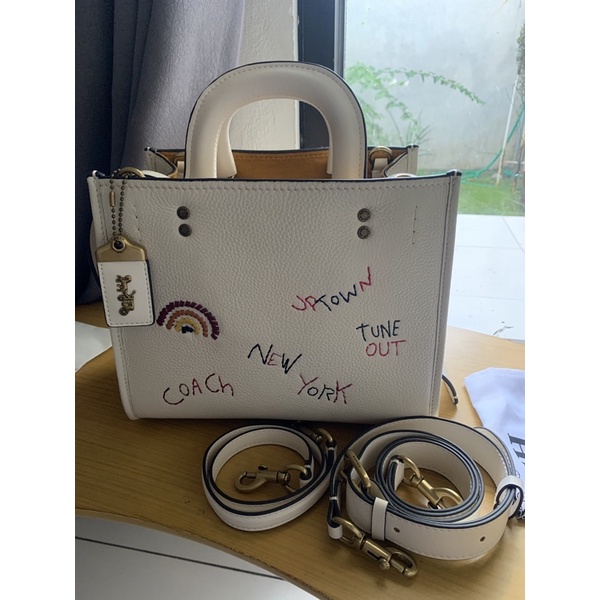 Preloved Coach Rogue with Embroidery
