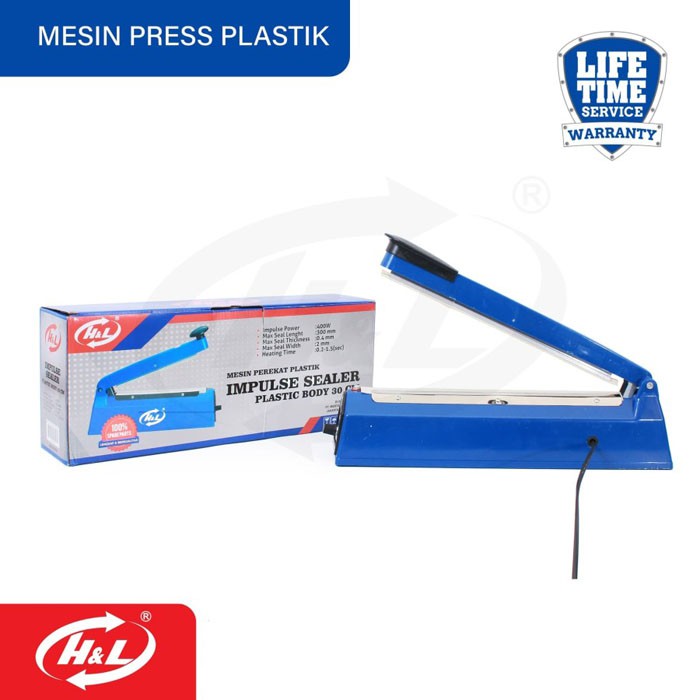 HL Impulse Sealer 30cm Alat Press Perekat Plastik