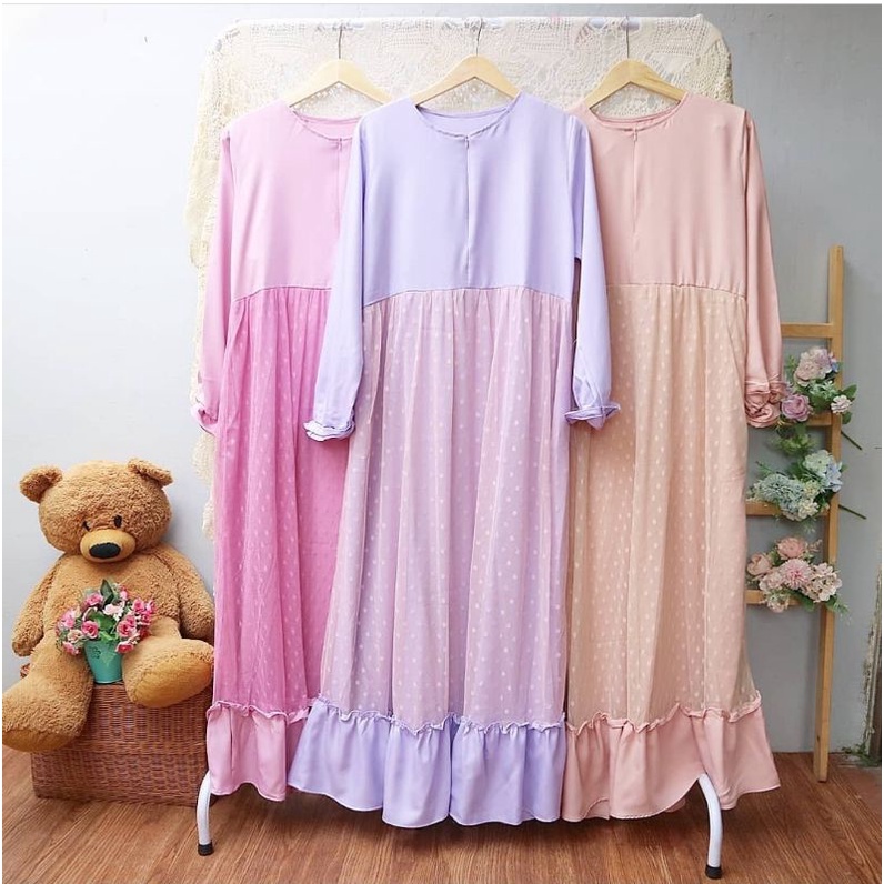 gamis shakila #maxy shakila  #gamis busui #gamis tile dot